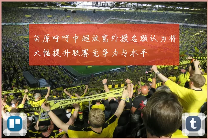 苗原呼吁中超放宽外援名额认为将大幅提升联赛竞争力与水平