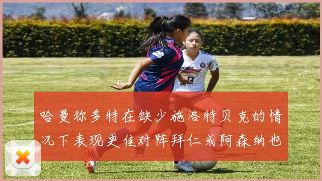 哈曼称多特在缺少施洛特贝克的情况下表现更佳对阵拜仁或阿森纳也有胜算